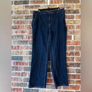 Jessica London Dark Wash Straight Leg Denim Jeans Women Size:14